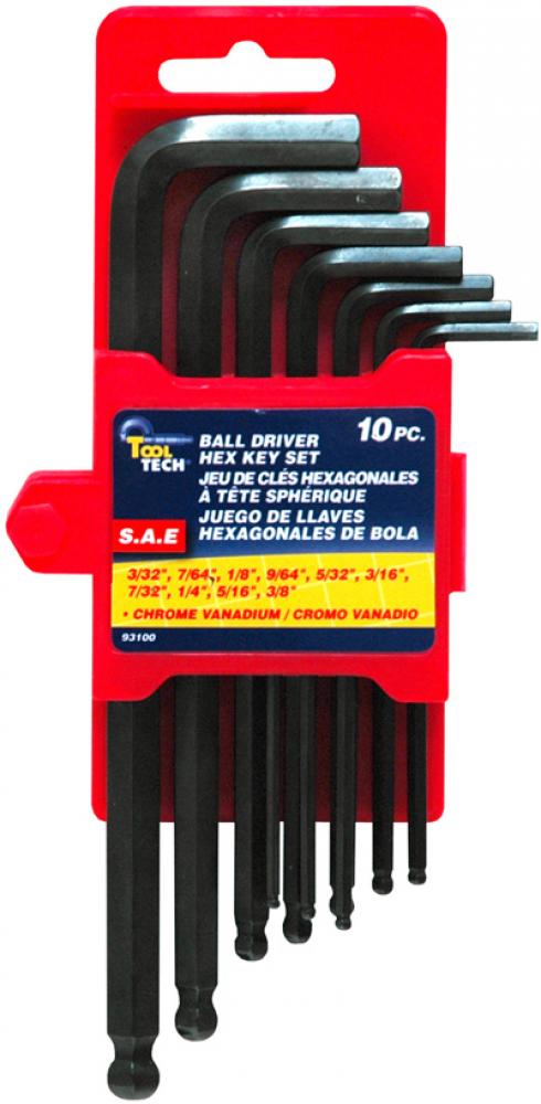 10PC Ball End Hex Key Set -Sae Cr-V<span class=' ItemWarning' style='display:block;'>Item is usually in stock, but we&#39;ll be in touch if there&#39;s a problem<br /></span>