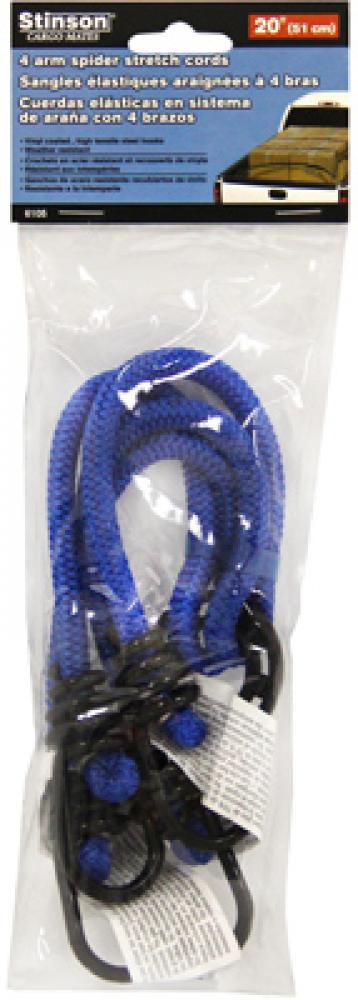 20in 4 Arm Spider Stretch Cord<span class=' ItemWarning' style='display:block;'>Item is usually in stock, but we&#39;ll be in touch if there&#39;s a problem<br /></span>