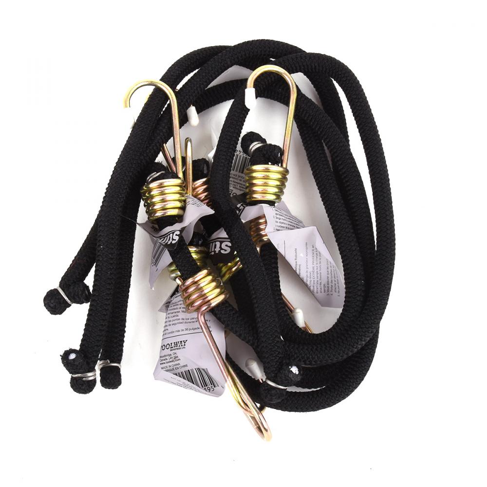Heavy Duty Tie Down Bungee Stretch Cord 10mm x 24in 4Pk<span class=' ItemWarning' style='display:block;'>Item is usually in stock, but we&#39;ll be in touch if there&#39;s a problem<br /></span>