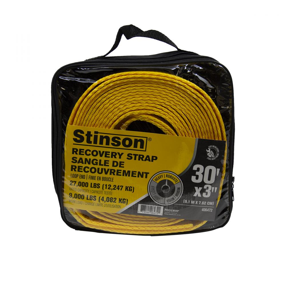 Recovery Towing Strap With Sewn Loops 27,000Lb Rating 3inx30ft<span class=' ItemWarning' style='display:block;'>Item is usually in stock, but we&#39;ll be in touch if there&#39;s a problem<br /></span>