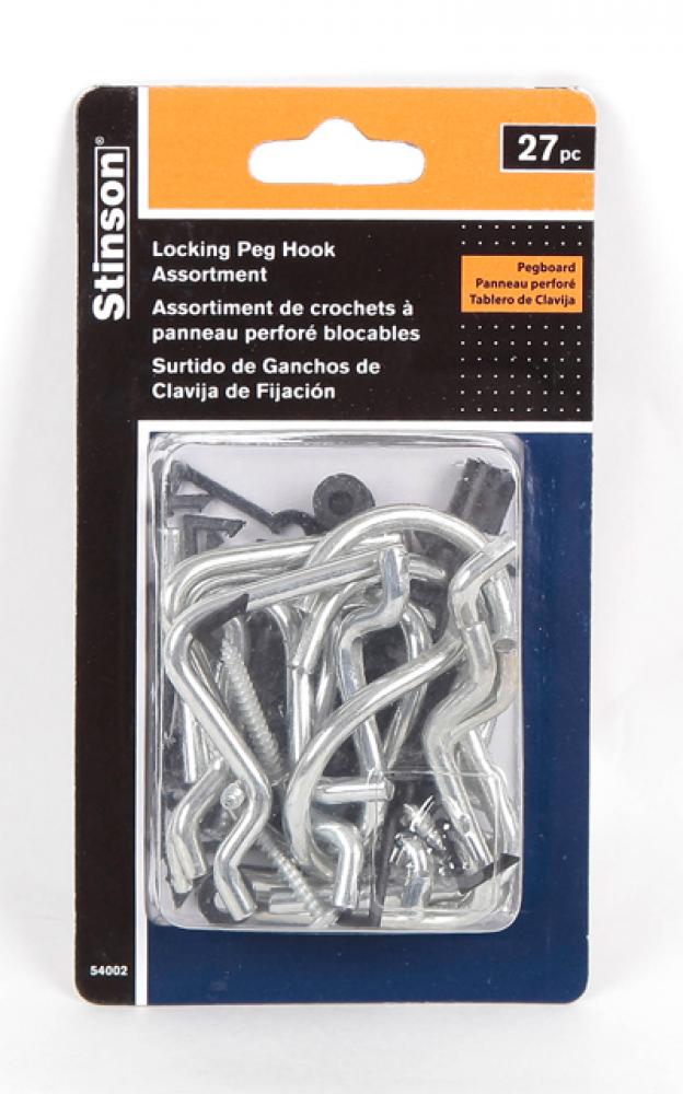 27Pc Pegboard Hooks Assorted ¼In<span class=' ItemWarning' style='display:block;'>Item is usually in stock, but we&#39;ll be in touch if there&#39;s a problem<br /></span>