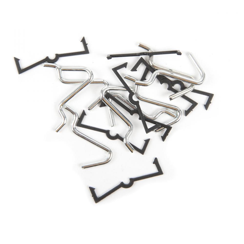 Locking Curved Pegboard Hooks ¼&#34; 8Pk<span class=' ItemWarning' style='display:block;'>Item is usually in stock, but we&#39;ll be in touch if there&#39;s a problem<br /></span>