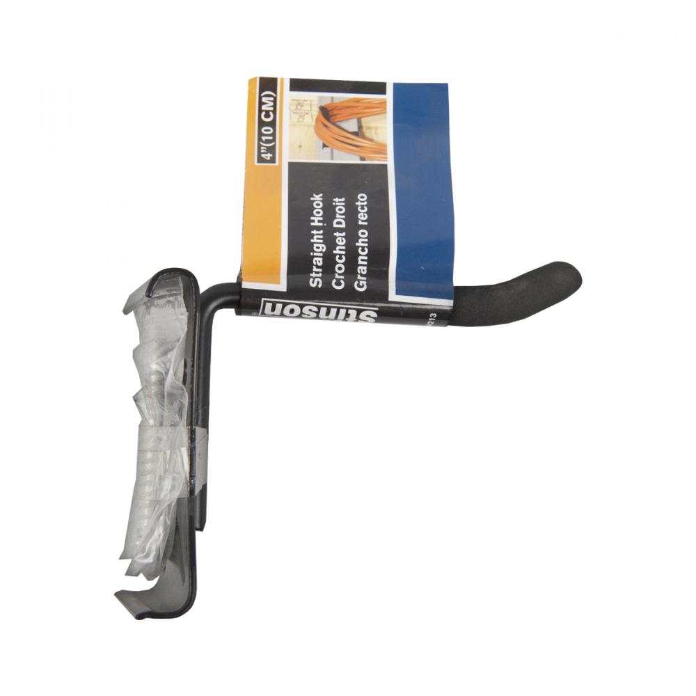 Wall Mount Straight Hook Vinyl Coating 4in<span class=' ItemWarning' style='display:block;'>Item is usually in stock, but we&#39;ll be in touch if there&#39;s a problem<br /></span>