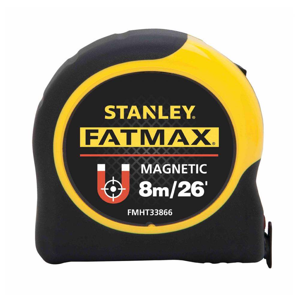 Tape Measure 26ft/8m x 1¼in Metric/Imperial Magnetic Hook Fat Max<span class=' ItemWarning' style='display:block;'>Item is usually in stock, but we&#39;ll be in touch if there&#39;s a problem<br /></span>