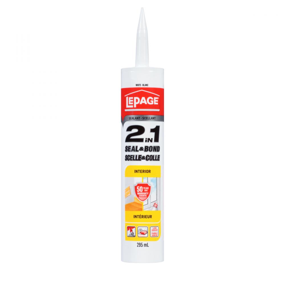 Seal & Bond 2-in-1 Interior Adhesive 295ml White<span class=' ItemWarning' style='display:block;'>Item is usually in stock, but we&#39;ll be in touch if there&#39;s a problem<br /></span>