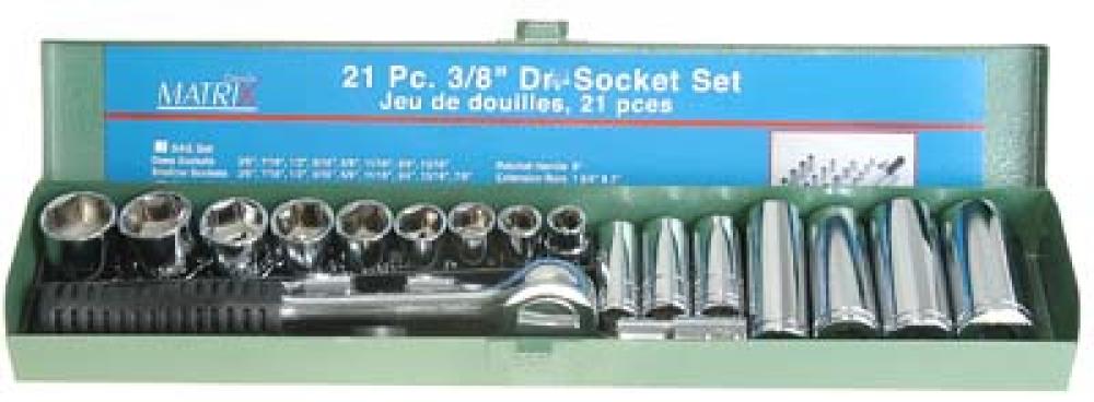 Socket Set 21pc 3/8in Dr. Metric<span class=' ItemWarning' style='display:block;'>Item is usually in stock, but we&#39;ll be in touch if there&#39;s a problem<br /></span>