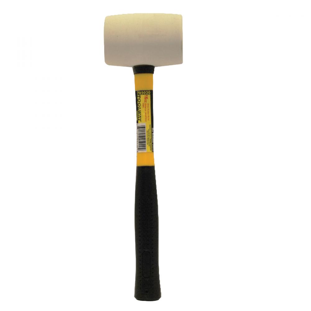 Rubber Mallet White 24oz Fiberglass Handle<span class=' ItemWarning' style='display:block;'>Item is usually in stock, but we&#39;ll be in touch if there&#39;s a problem<br /></span>