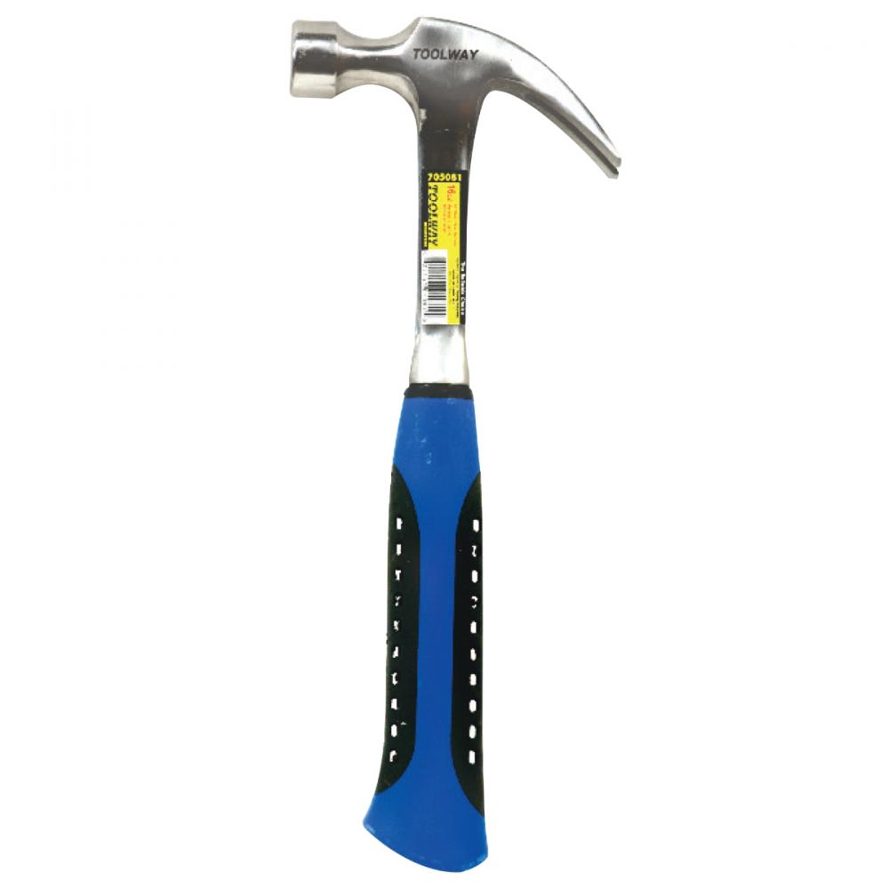 Claw Hammer 16oz All Steel Rubber Grip<span class=' ItemWarning' style='display:block;'>Item is usually in stock, but we&#39;ll be in touch if there&#39;s a problem<br /></span>