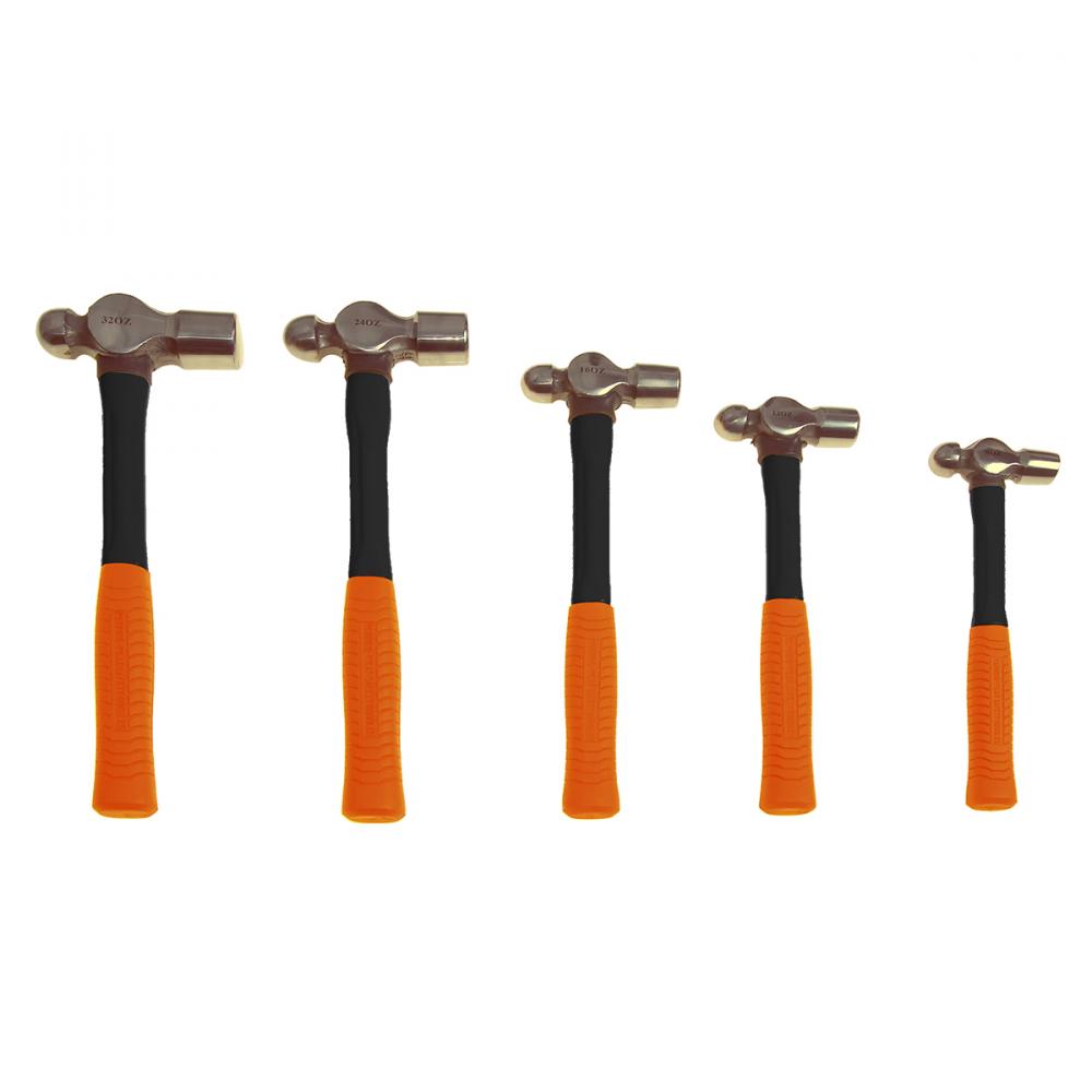 Hammer Set Ball-Pein 5pc HD FG Handle<span class=' ItemWarning' style='display:block;'>Item is usually in stock, but we&#39;ll be in touch if there&#39;s a problem<br /></span>