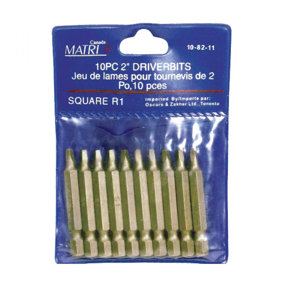 Driver Bit SQ N°2 - 2in 10/pk<span class=' ItemWarning' style='display:block;'>Item is usually in stock, but we&#39;ll be in touch if there&#39;s a problem<br /></span>