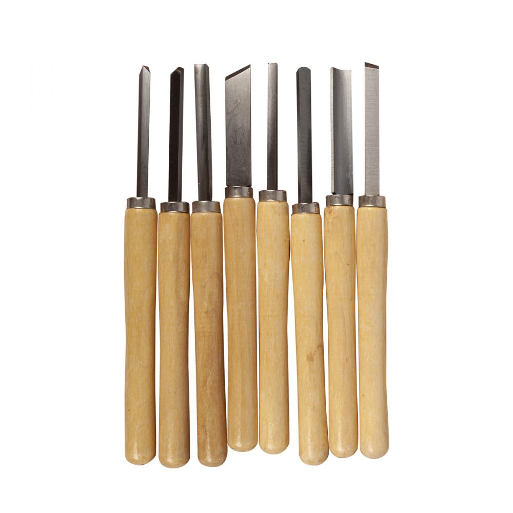 8 pc Wood Turning Chisel Set<span class=' ItemWarning' style='display:block;'>Item is usually in stock, but we&#39;ll be in touch if there&#39;s a problem<br /></span>