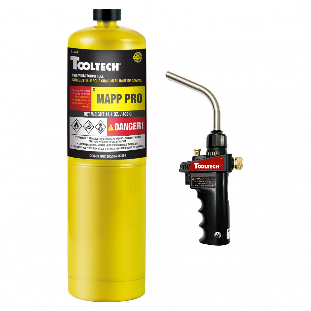 HAZ Torch Kit High Heat w/Mapp Pro Gas<span class=' ItemWarning' style='display:block;'>Item is usually in stock, but we&#39;ll be in touch if there&#39;s a problem<br /></span>