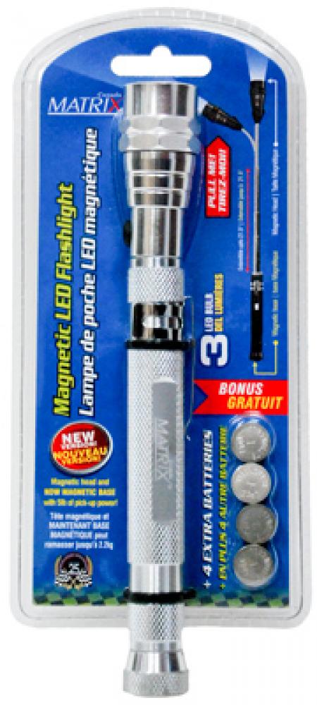 Magnetic Telescopic LED Flashlight with Flexible Neck LED<span class=' ItemWarning' style='display:block;'>Item is usually in stock, but we&#39;ll be in touch if there&#39;s a problem<br /></span>