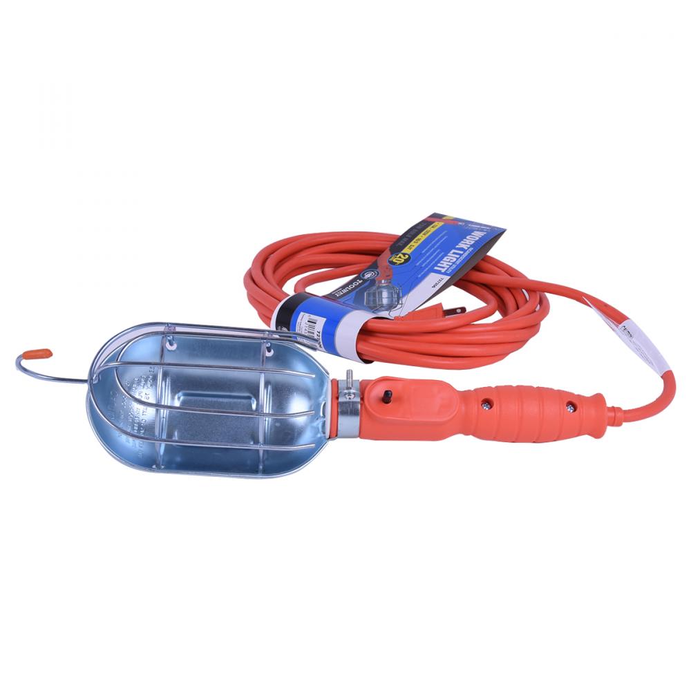 Workshop Incandescent Trouble Light with Shut-off 75W Orange Cord 20ft<span class=' ItemWarning' style='display:block;'>Item is usually in stock, but we&#39;ll be in touch if there&#39;s a problem<br /></span>