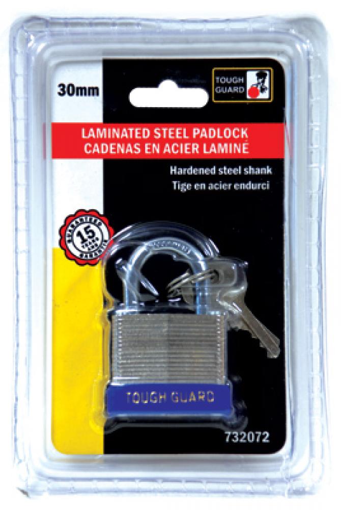 Padlock Laminated 30mm<span class=' ItemWarning' style='display:block;'>Item is usually in stock, but we&#39;ll be in touch if there&#39;s a problem<br /></span>