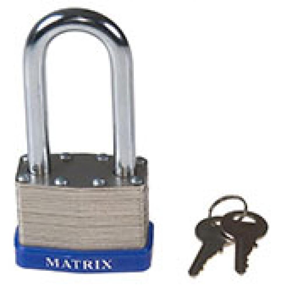 Padlock Laminated 50mm Long Shackle<span class=' ItemWarning' style='display:block;'>Item is usually in stock, but we&#39;ll be in touch if there&#39;s a problem<br /></span>