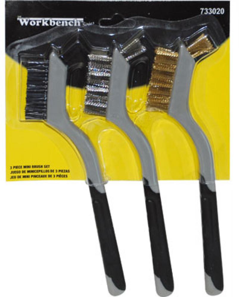 Wire Brush 7in Soft Grip 3pc Set<span class=' ItemWarning' style='display:block;'>Item is usually in stock, but we&#39;ll be in touch if there&#39;s a problem<br /></span>
