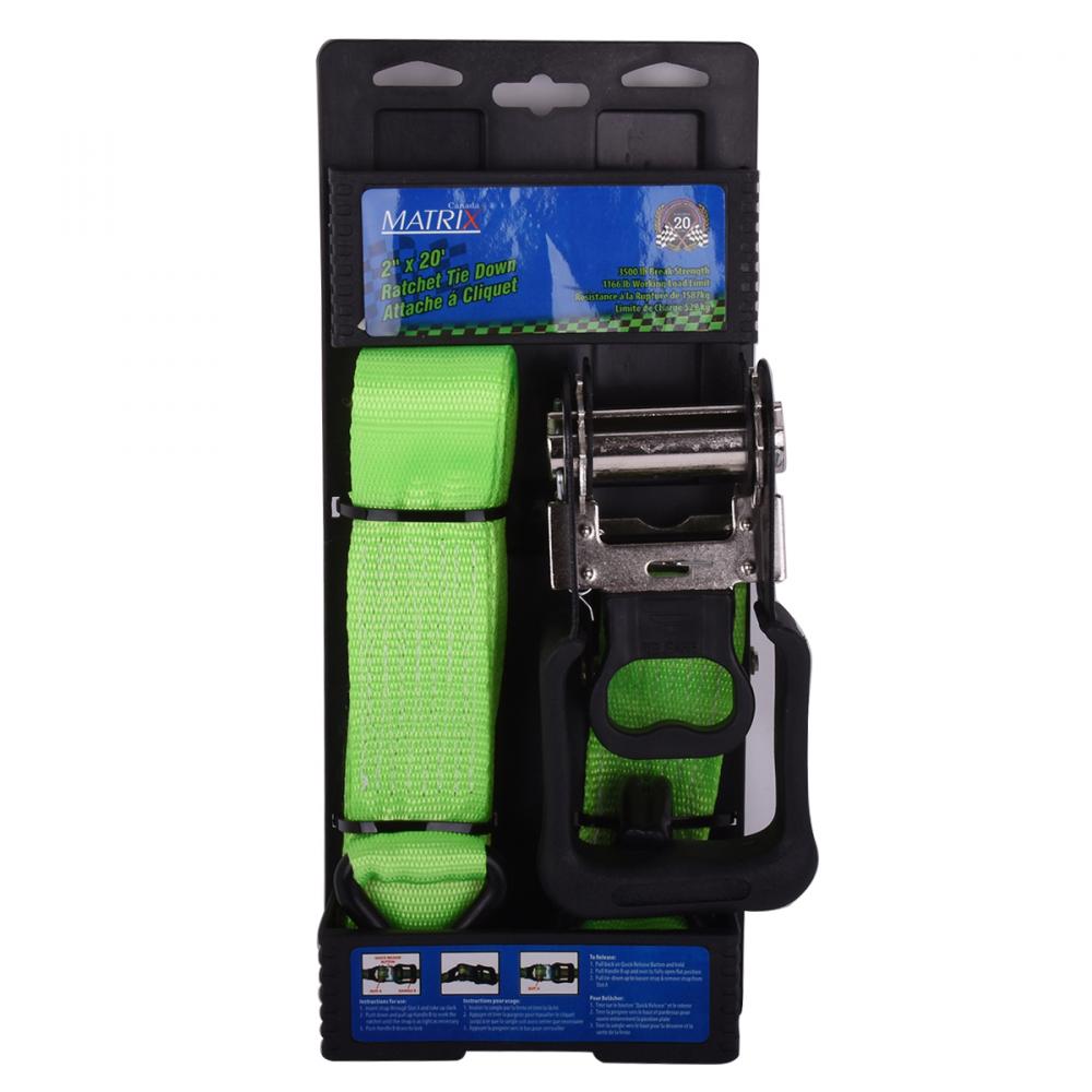 Tie Down Ratchet Strap 3500 Lb Rating 2in x 20ft<span class=' ItemWarning' style='display:block;'>Item is usually in stock, but we&#39;ll be in touch if there&#39;s a problem<br /></span>