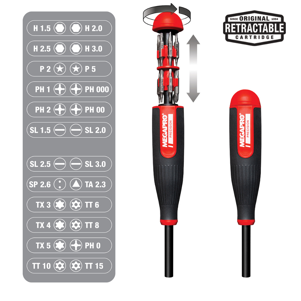 MegaPro Precision Driver 24-in-1<span class=' ItemWarning' style='display:block;'>Item is usually in stock, but we&#39;ll be in touch if there&#39;s a problem<br /></span>