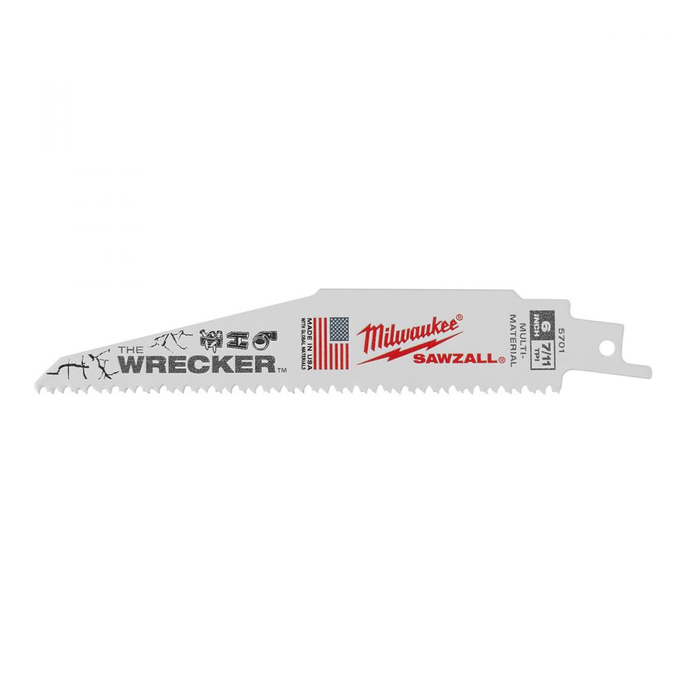 The Wrecker™ Multi-Material Sawzall® Blade 6&#34; 7/11TPI 5pk<span class=' ItemWarning' style='display:block;'>Item is usually in stock, but we&#39;ll be in touch if there&#39;s a problem<br /></span>