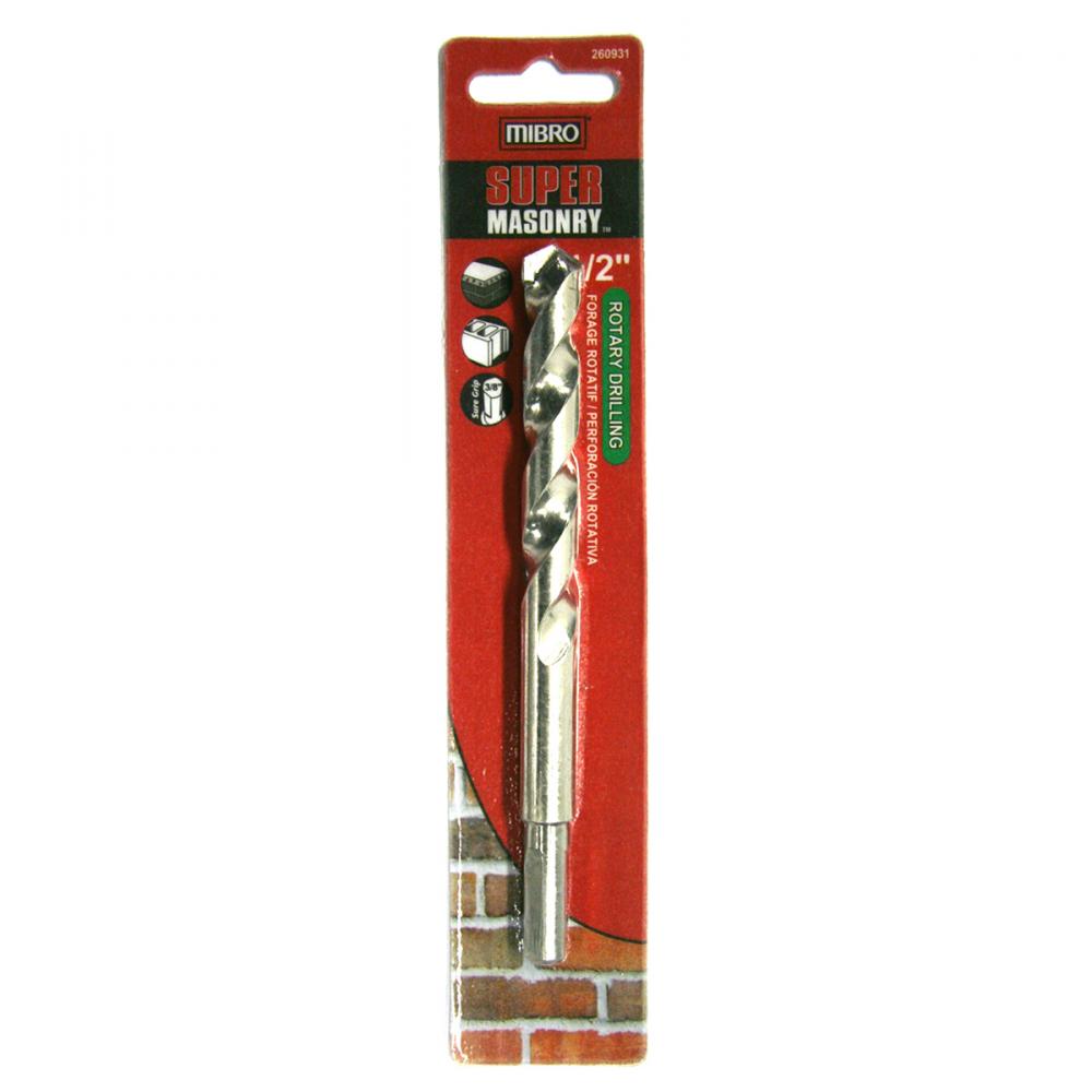 Drill Bit Masonry 1/2 X 5-7/8in with Reduced Shank<span class=' ItemWarning' style='display:block;'>Item is usually in stock, but we&#39;ll be in touch if there&#39;s a problem<br /></span>