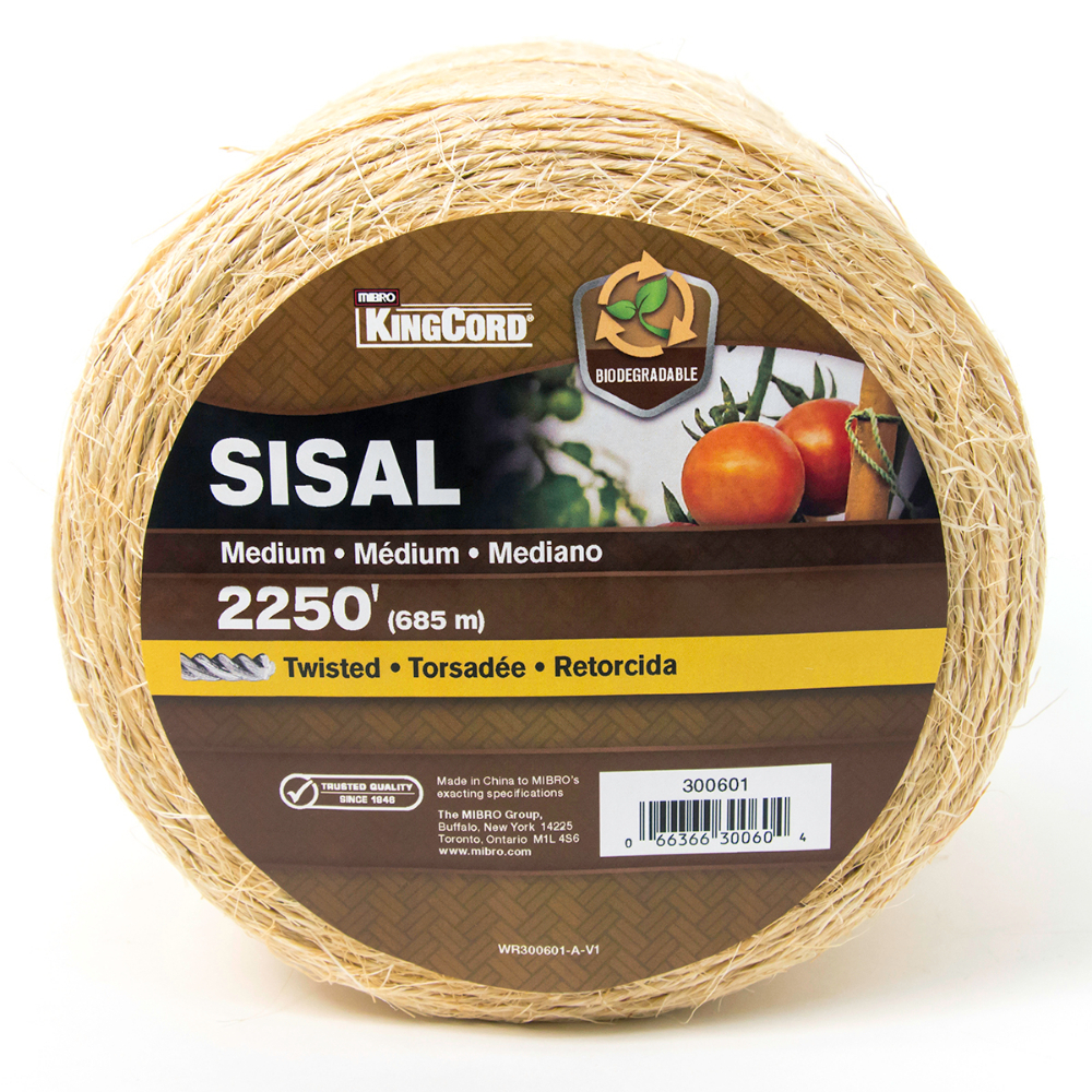 Twisted Sisal Twine Medium 2250&#39; Natural<span class=' ItemWarning' style='display:block;'>Item is usually in stock, but we&#39;ll be in touch if there&#39;s a problem<br /></span>