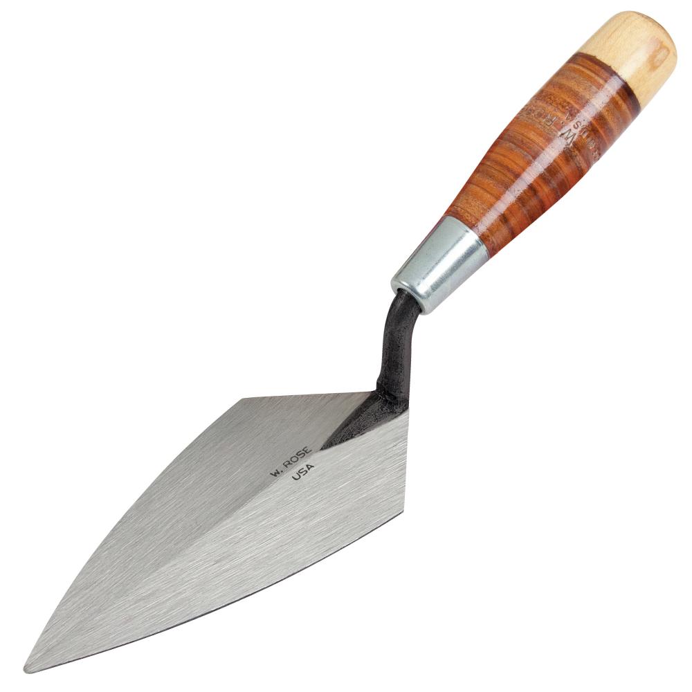 W.Rose™ 6in X2-¾In Pointing Trowel W/Leather Handle<span class=' ItemWarning' style='display:block;'>Item is usually in stock, but we&#39;ll be in touch if there&#39;s a problem<br /></span>