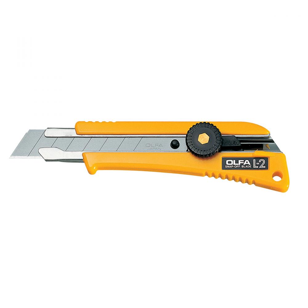 Utility Knife 18mm Ratchet Lock Rubber Inset Olfa L2<span class=' ItemWarning' style='display:block;'>Item is usually in stock, but we&#39;ll be in touch if there&#39;s a problem<br /></span>