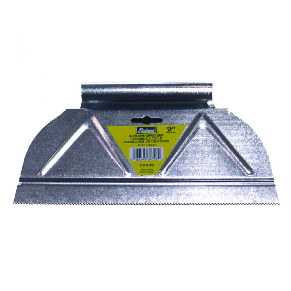 Putty Knife Cement Spreader 9in Cs-9 3/16 V Notch<span class=' ItemWarning' style='display:block;'>Item is usually in stock, but we&#39;ll be in touch if there&#39;s a problem<br /></span>