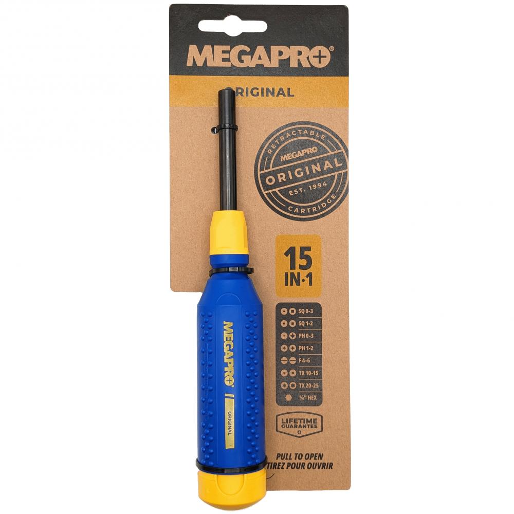MegaPro Screwdriver Original 15-in-1 Multi Bit (Carded)<span class=' ItemWarning' style='display:block;'>Item is usually in stock, but we&#39;ll be in touch if there&#39;s a problem<br /></span>