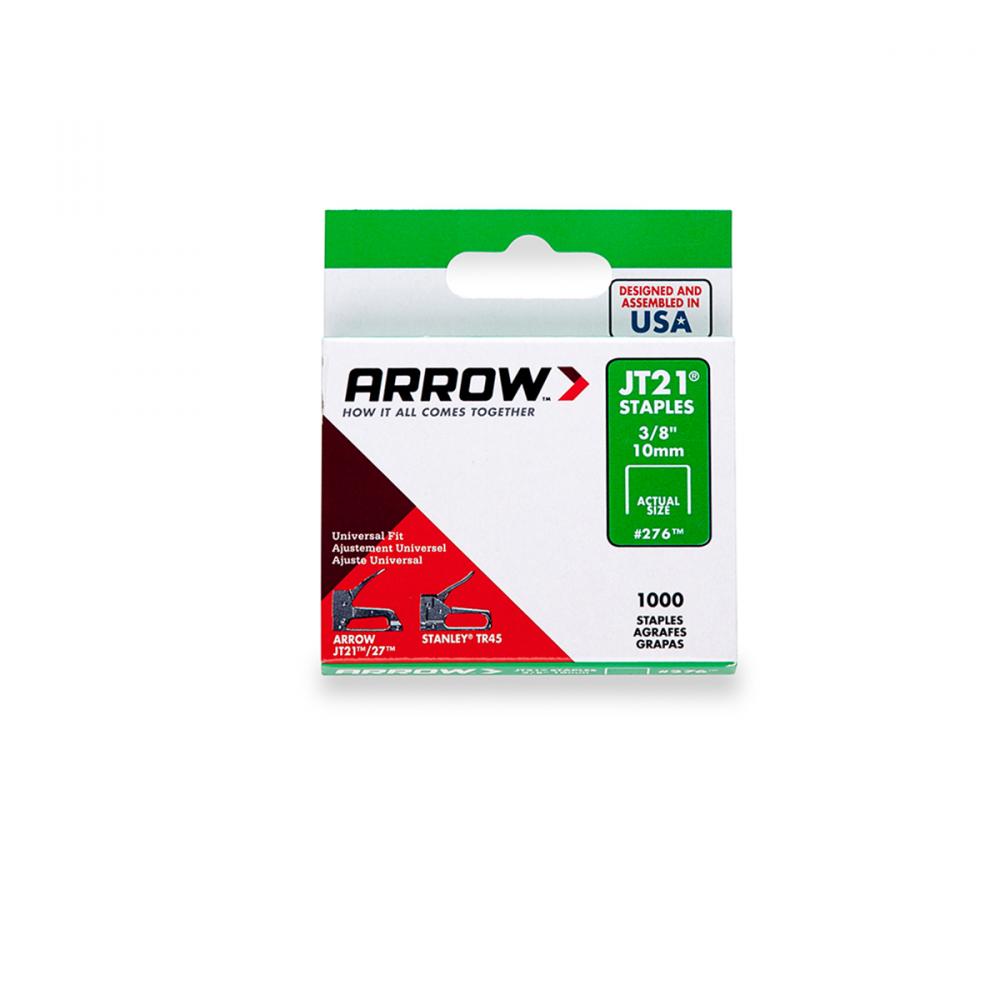 5x1000pk Staples T27/Jt21 3/8In X 7/16in Crown<span class=' ItemWarning' style='display:block;'>Item is usually in stock, but we&#39;ll be in touch if there&#39;s a problem<br /></span>