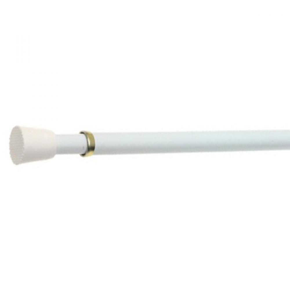 Springfast Cafe Curtain Rod 7/16in 28-48in White<span class=' ItemWarning' style='display:block;'>Item is usually in stock, but we&#39;ll be in touch if there&#39;s a problem<br /></span>