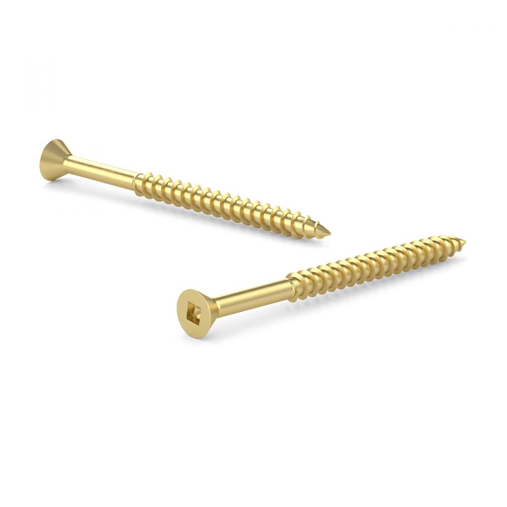 Screw Flat Head Socket Wood N°8 x 1in 100/Pk Brass<span class=' ItemWarning' style='display:block;'>Item is usually in stock, but we&#39;ll be in touch if there&#39;s a problem<br /></span>