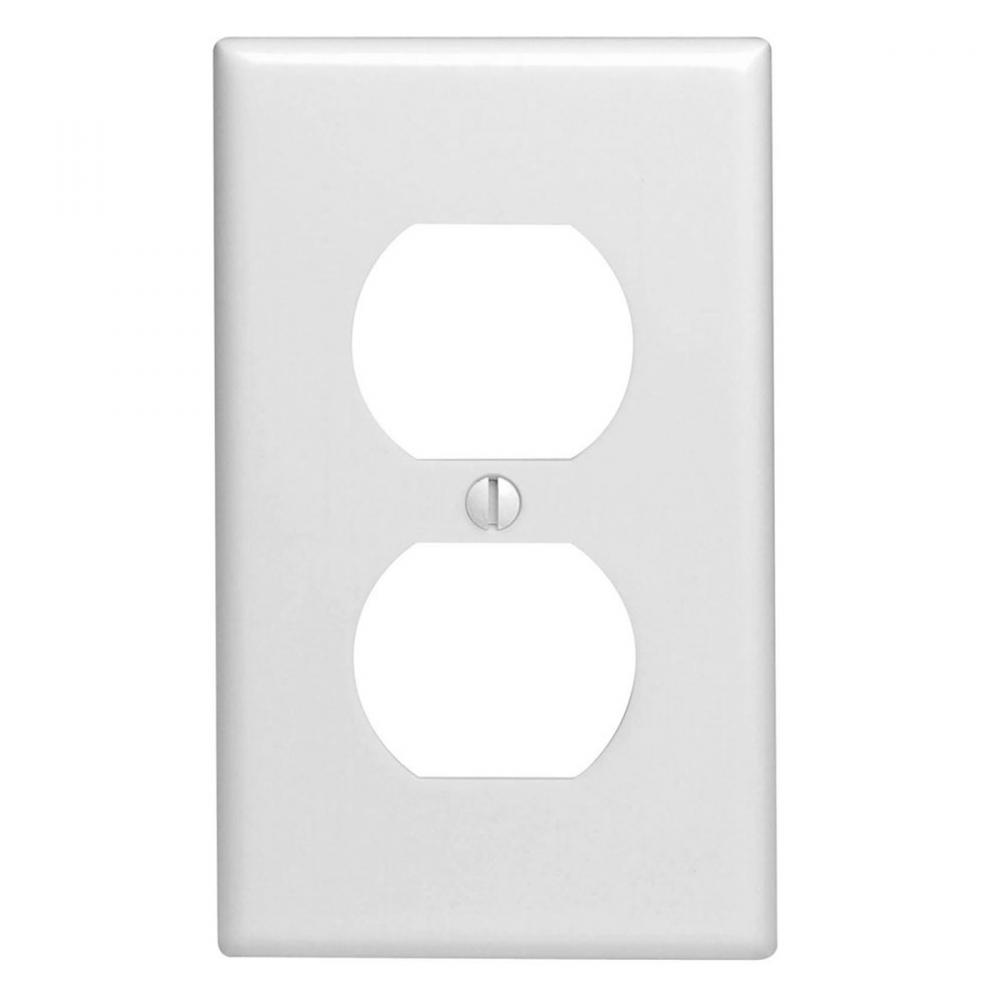 1 Gang White Duplex Plate<span class=' ItemWarning' style='display:block;'>Item is usually in stock, but we&#39;ll be in touch if there&#39;s a problem<br /></span>
