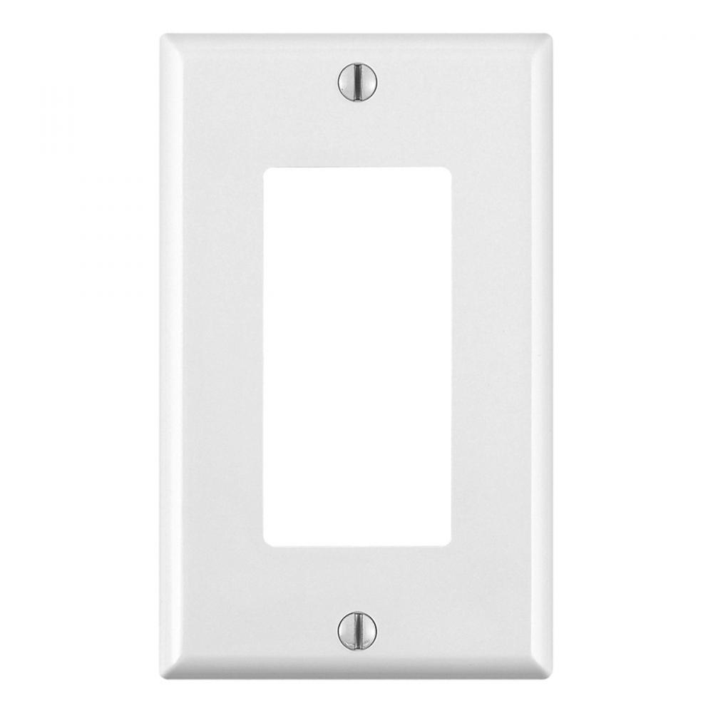 Decora 1-Gang Wall Plate White<span class=' ItemWarning' style='display:block;'>Item is usually in stock, but we&#39;ll be in touch if there&#39;s a problem<br /></span>