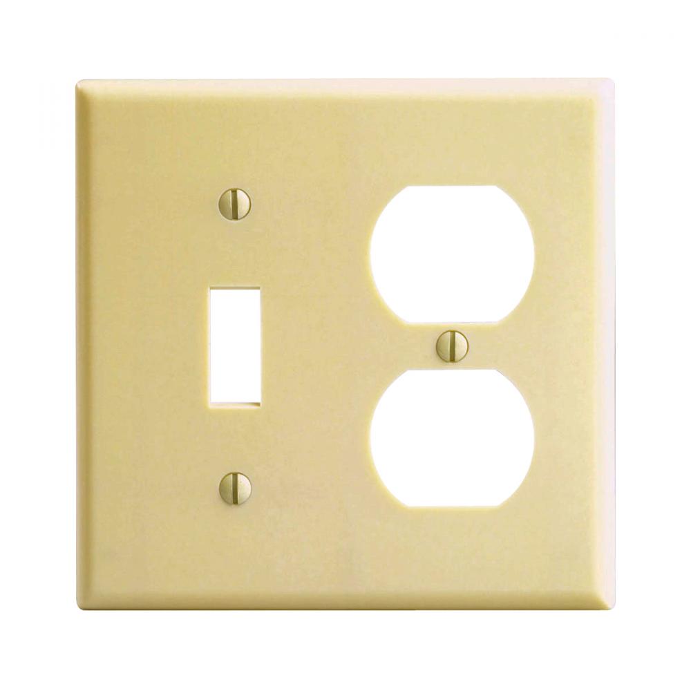 2 Gang Ivory Toggle/Duplex Plate<span class=' ItemWarning' style='display:block;'>Item is usually in stock, but we&#39;ll be in touch if there&#39;s a problem<br /></span>