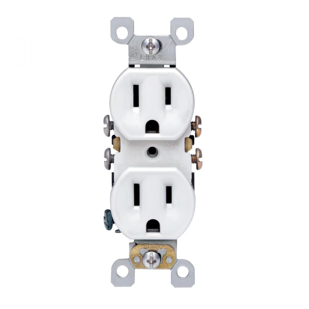 Duplex Recept. White<span class=' ItemWarning' style='display:block;'>Item is usually in stock, but we&#39;ll be in touch if there&#39;s a problem<br /></span>