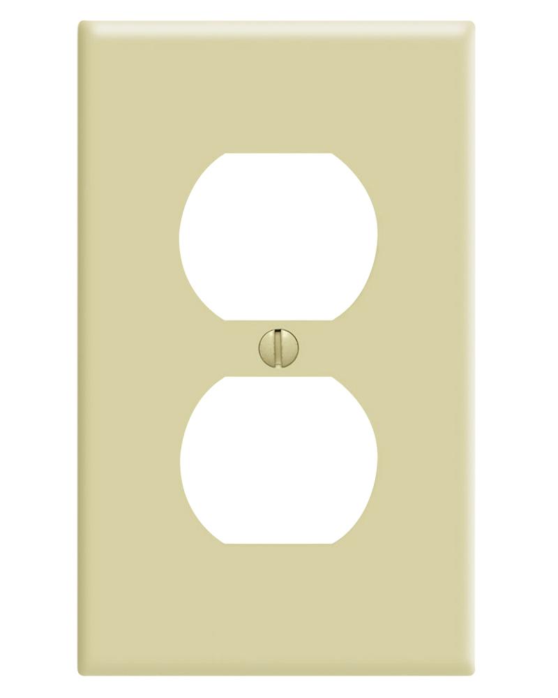 1 Gang Ivory Duplex Plate<span class=' ItemWarning' style='display:block;'>Item is usually in stock, but we&#39;ll be in touch if there&#39;s a problem<br /></span>
