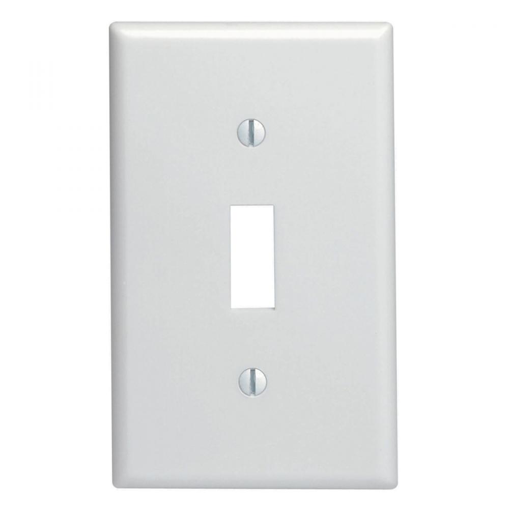 1 Gang White Toggle Plate<span class=' ItemWarning' style='display:block;'>Item is usually in stock, but we&#39;ll be in touch if there&#39;s a problem<br /></span>