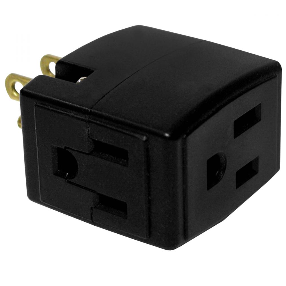 Cube Tap Black 3 Wire<span class=' ItemWarning' style='display:block;'>Item is usually in stock, but we&#39;ll be in touch if there&#39;s a problem<br /></span>