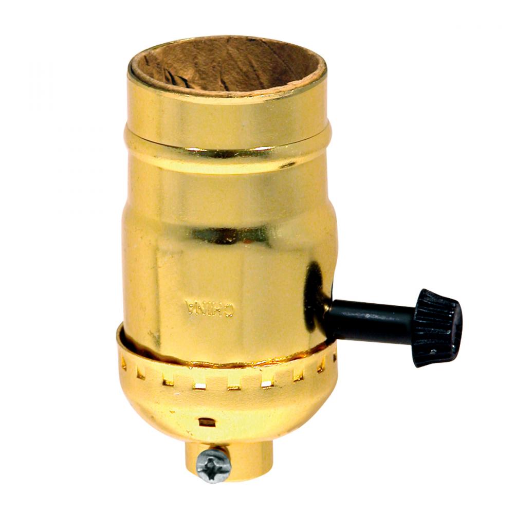 Socket Tri-Light Brass Carded<span class=' ItemWarning' style='display:block;'>Item is usually in stock, but we&#39;ll be in touch if there&#39;s a problem<br /></span>