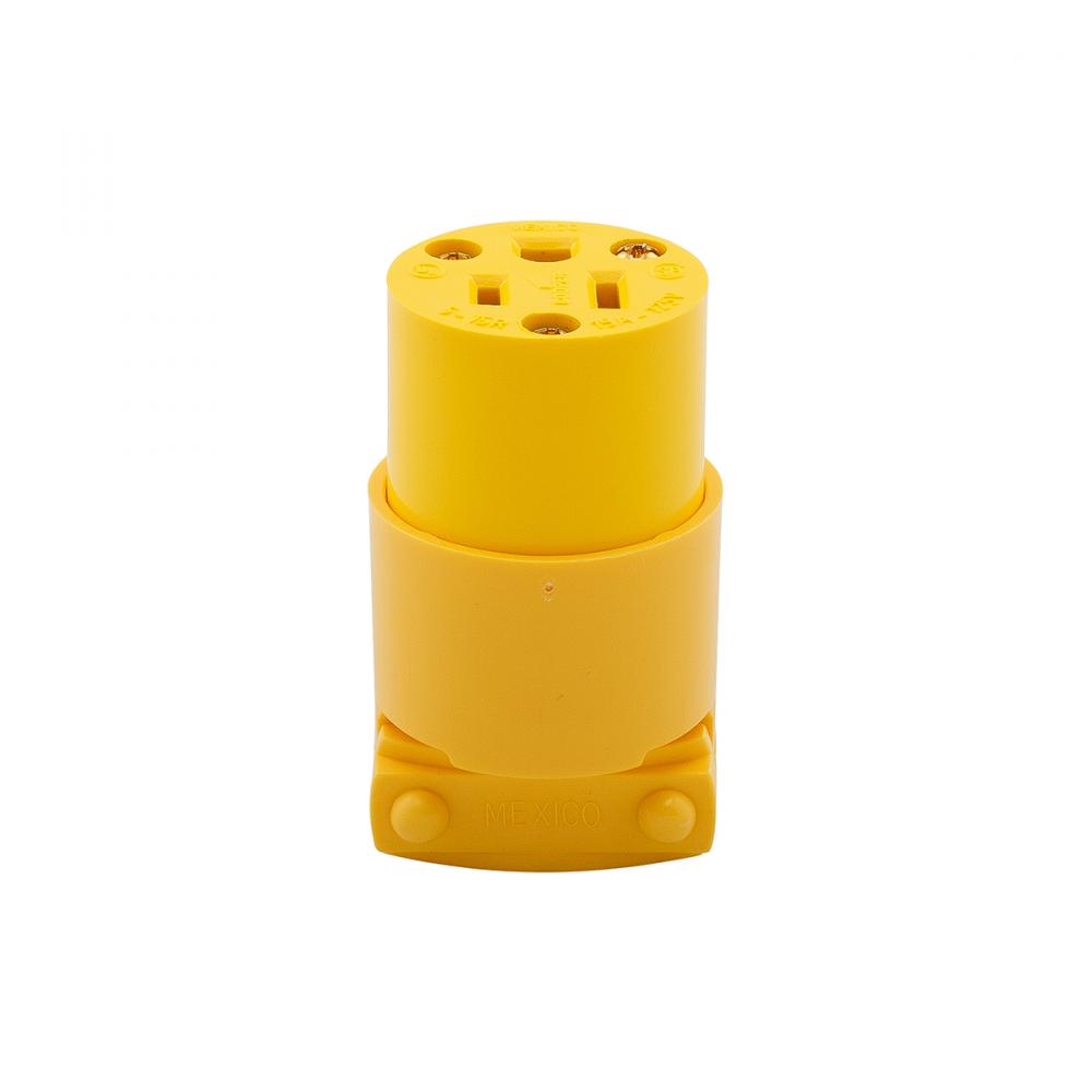 4887 Round Female Grounding Connector 15A 125V 3-Wire Yellow<span class=' ItemWarning' style='display:block;'>Item is usually in stock, but we&#39;ll be in touch if there&#39;s a problem<br /></span>