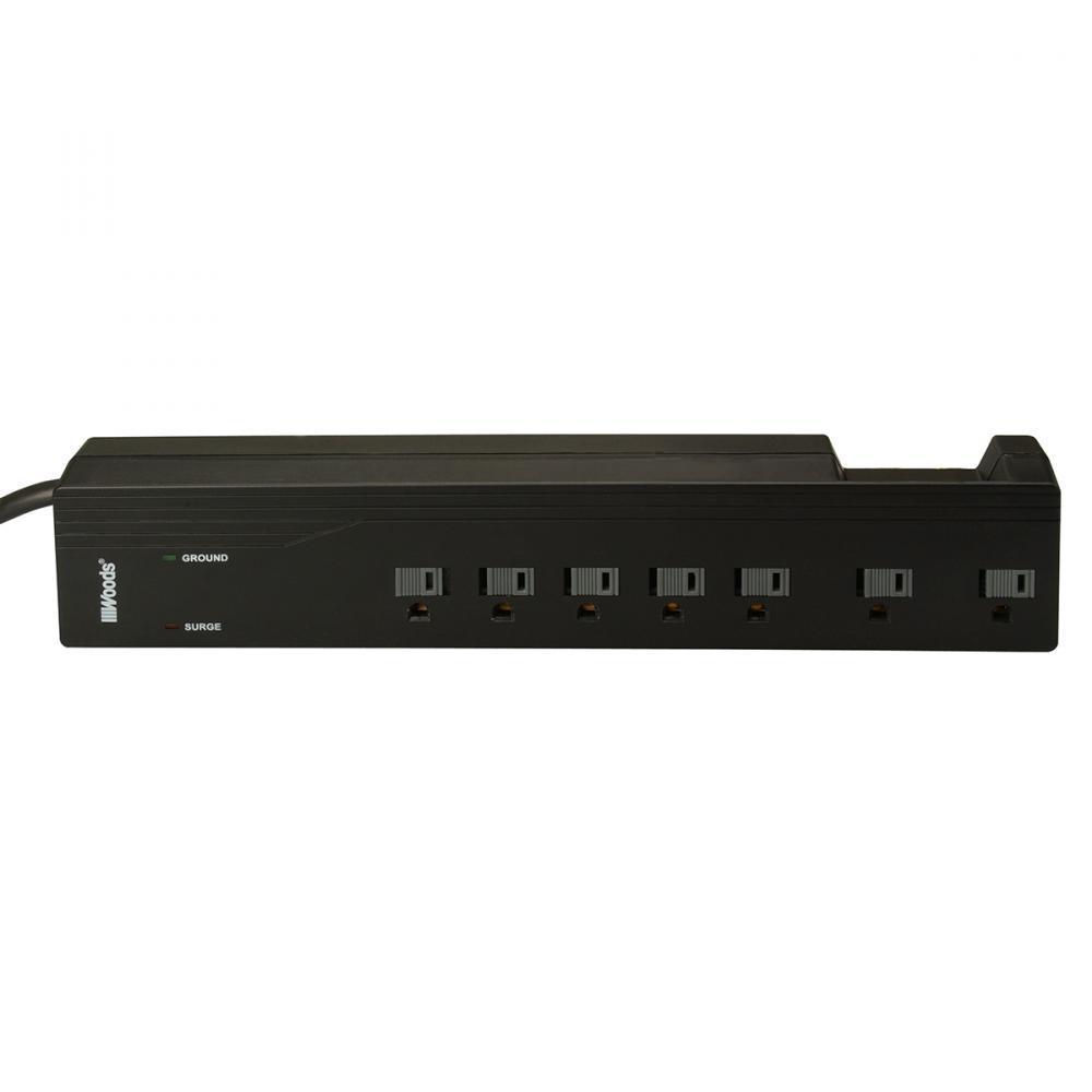 Power Bar Surge Protector 7Outlet 4ft Black<span class=' ItemWarning' style='display:block;'>Item is usually in stock, but we&#39;ll be in touch if there&#39;s a problem<br /></span>