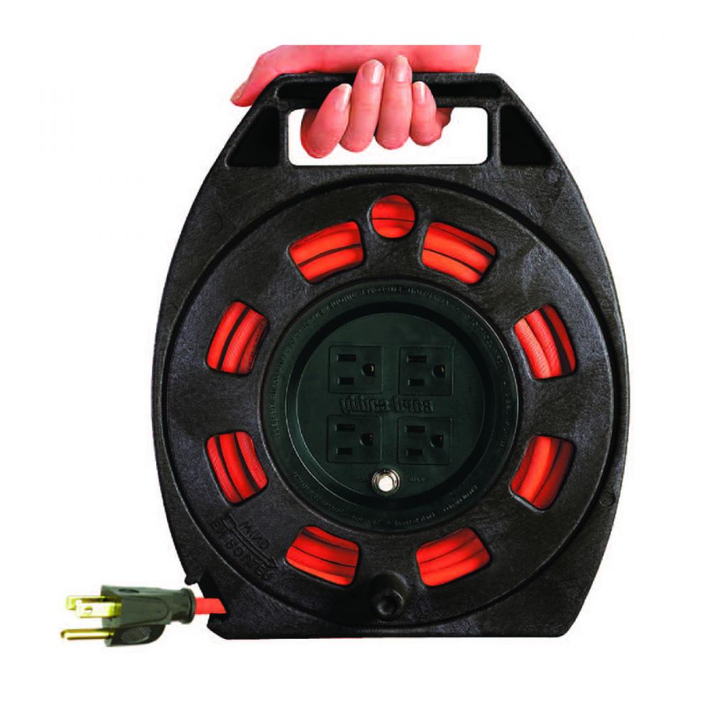 Extension Cord Caddy 10M SJTW 16/3 4-Outlet Woods Cc410M Orange<span class=' ItemWarning' style='display:block;'>Item is usually in stock, but we&#39;ll be in touch if there&#39;s a problem<br /></span>