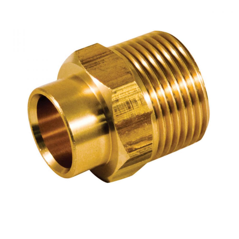 Male Adapter Bar Stock ½C x  ?M Lead Free<span class=' ItemWarning' style='display:block;'>Item is usually in stock, but we&#39;ll be in touch if there&#39;s a problem<br /></span>