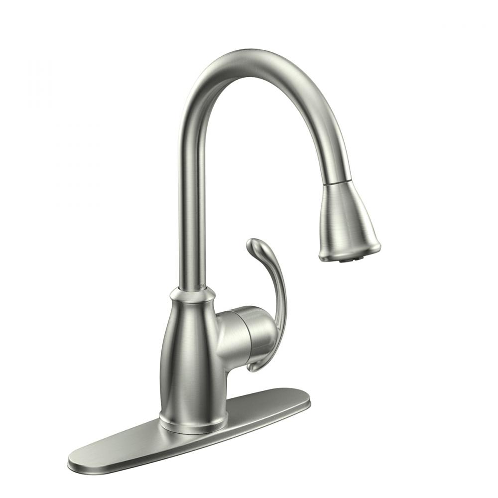 Terrace 1Hdle Pulldown Kitchen Faucet Spot Resist Stainless<span class=' ItemWarning' style='display:block;'>Item is usually in stock, but we&#39;ll be in touch if there&#39;s a problem<br /></span>