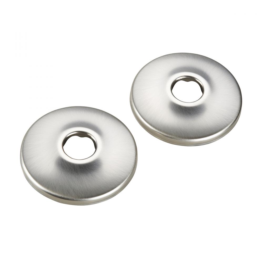Brushed Nickel Pipe Flange<span class=' ItemWarning' style='display:block;'>Item is usually in stock, but we&#39;ll be in touch if there&#39;s a problem<br /></span>