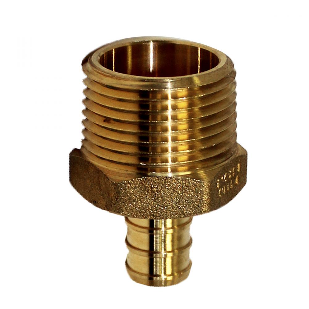 Pex Brass Male Adpt B-Mpt ½ x ¾in Lead Free<span class=' ItemWarning' style='display:block;'>Item is usually in stock, but we&#39;ll be in touch if there&#39;s a problem<br /></span>