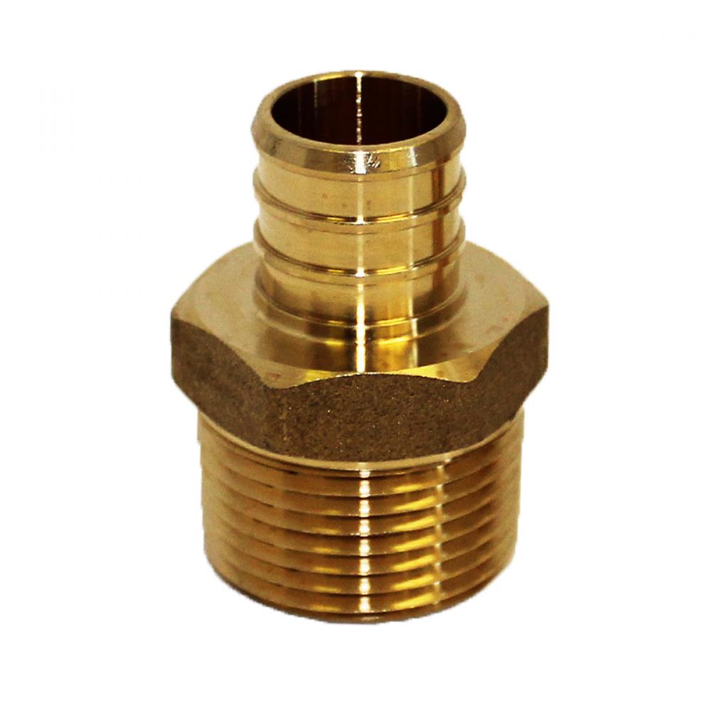 Pex Brass Male Adp B-Mpt ¾In Lead Free<span class=' ItemWarning' style='display:block;'>Item is usually in stock, but we&#39;ll be in touch if there&#39;s a problem<br /></span>