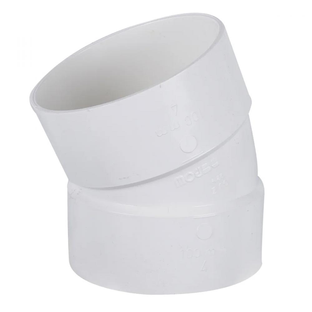 PVC Sewer22-½° Elbow 4in<span class=' ItemWarning' style='display:block;'>Item is usually in stock, but we&#39;ll be in touch if there&#39;s a problem<br /></span>
